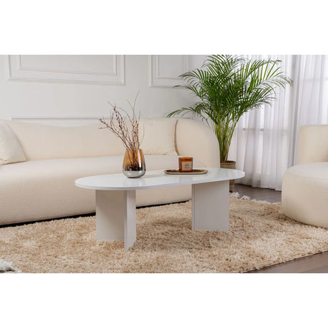 Couchtisch Sable aus Holz in Weiß, 119x60x40 cm – Bild 6