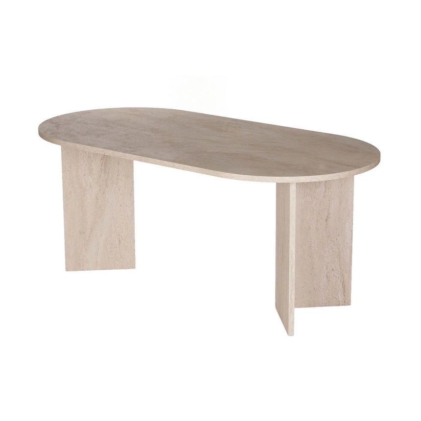 Sablin Esstisch aus Holz in Travertine, 75x180 cm – Bild 3