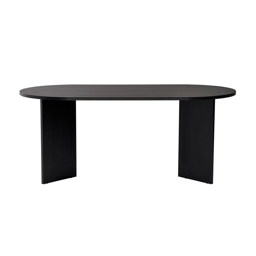 Sablin Esstisch aus Holz in Wood Black, 75x180 cm – Bild 5