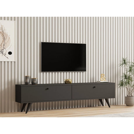 TV-Sideboard Paris in Anthrazit, 160x25x35 cm – Bild 1