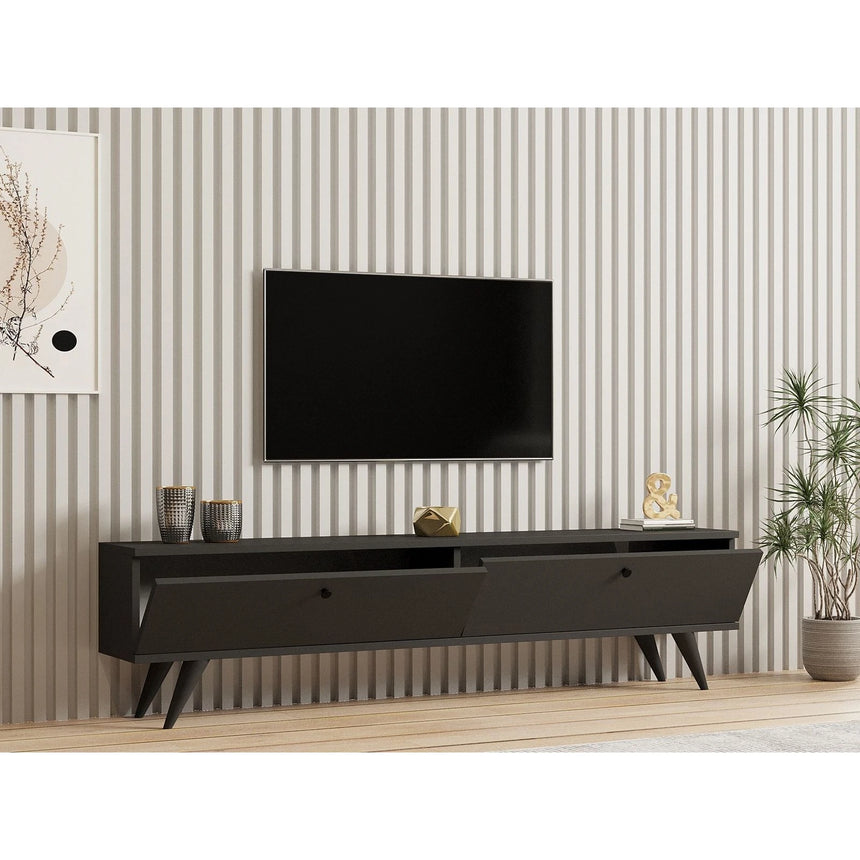 TV-Sideboard Paris in Anthrazit, 160x25x35 cm – Bild 2