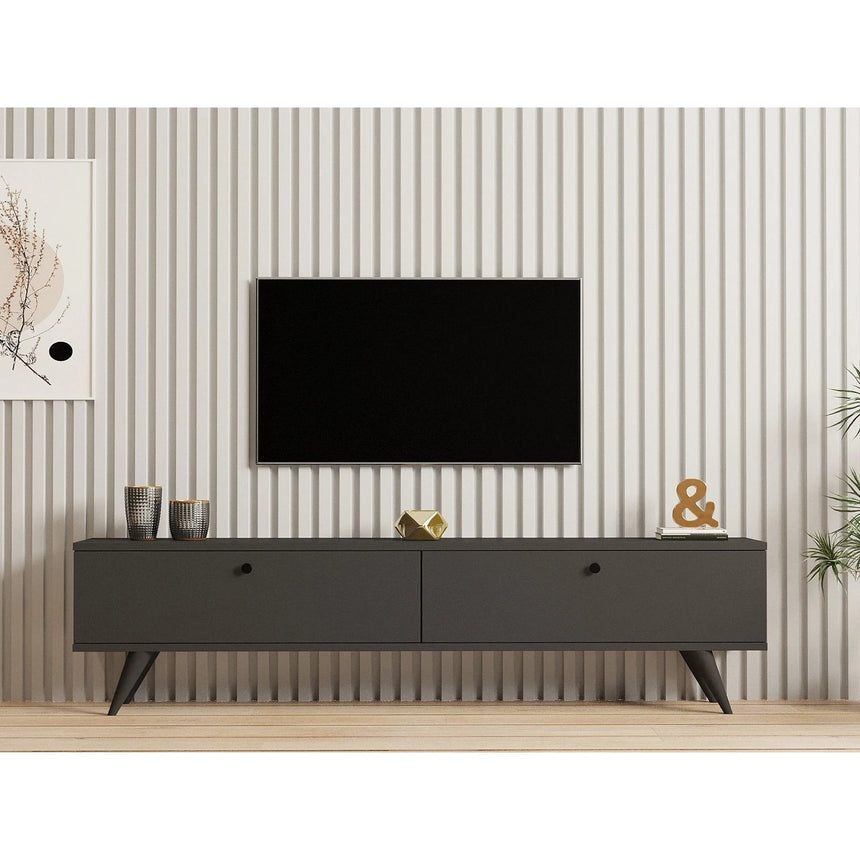 TV-Sideboard Paris in Anthrazit, 160x25x35 cm – Bild 3