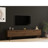 TV-Sideboard Paris in Walnuss, 160x25x35 cm – Bild 1