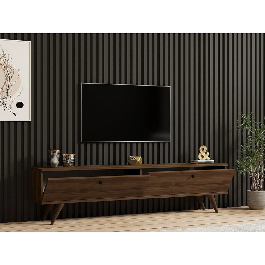 TV-Sideboard Paris in Walnuss, 160x25x35 cm – Bild 2