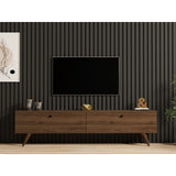 TV-Sideboard Paris in Walnuss, 160x25x35 cm – Bild 3