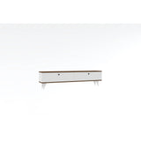 TV-Sideboard Paris in Weiß/Walnuss, 160x25x35 cm – Bild 4