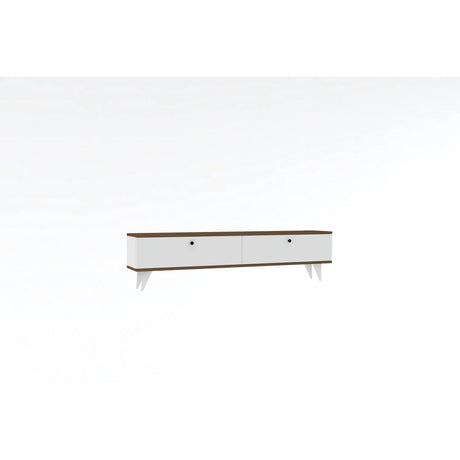 TV-Sideboard Paris in Weiß/Walnuss, 160x25x35 cm – Bild 4