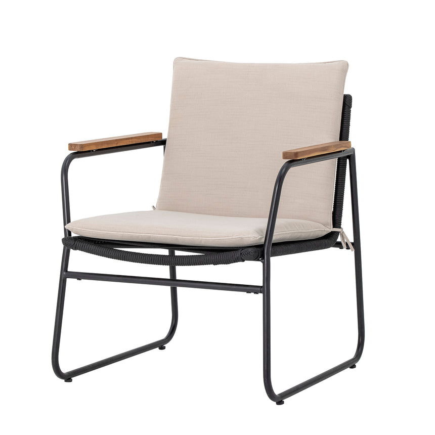 Hampton Loungesessel, Schwarz, Metall - ZEN ZONE Furniture