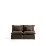 2-Sitzer-Modularsofa Anarela mit abnehmbarem Bezug aus 100 % Leinen in Taupe, 180 cm, FSC Mix Credit von Kave Home – Bild 1