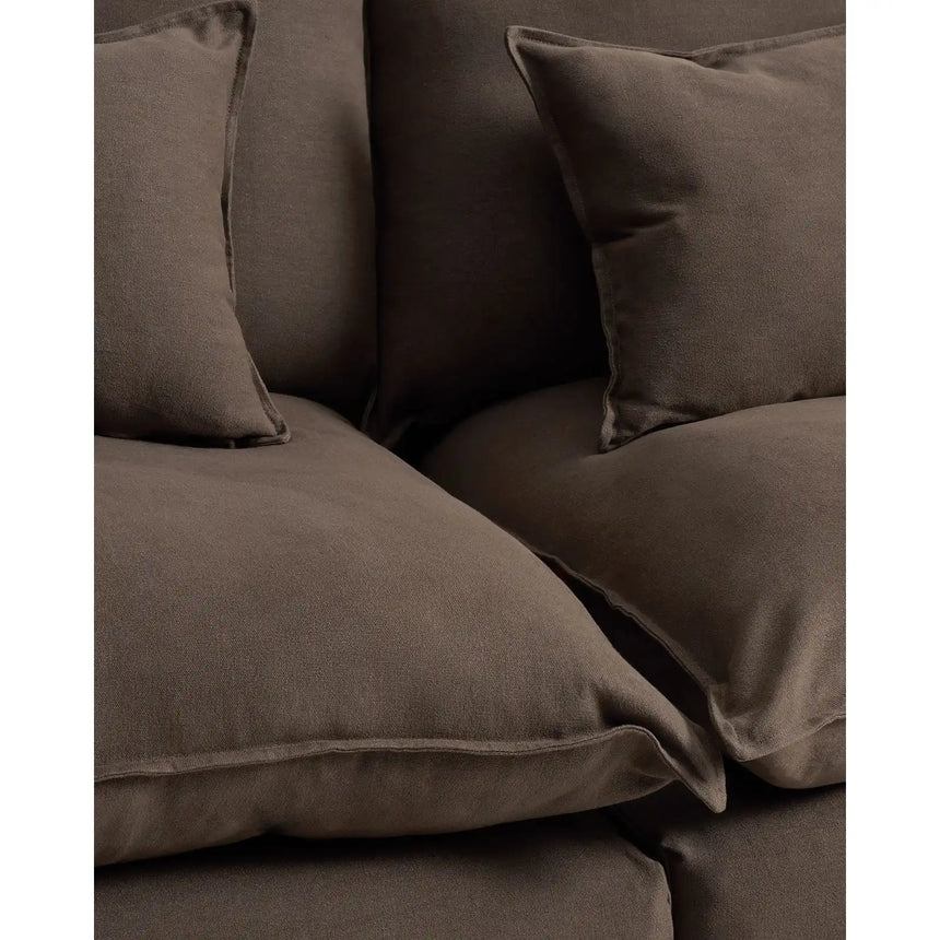 2-Sitzer-Modularsofa Anarela mit abnehmbarem Bezug aus 100 % Leinen in Taupe, 180 cm, FSC Mix Credit von Kave Home – Bild 7