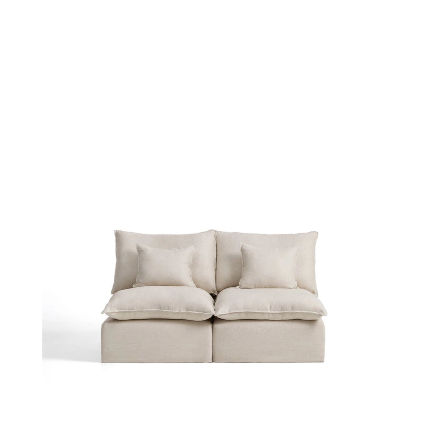 2-Sitzer-Modularsofa Anarela mit abnehmbarem Bezug aus Leinen und Viskose, 180 cm, FSC Mix Credit von Kave Home – Bild 1