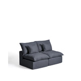 2-Sitzer-Modularsofa Anarela mit abnehmbarem Bezug aus Leinen und Viskose in Dunkelgrau, 180 cm, FSC Mix Credit von Kave Home – Bild 4