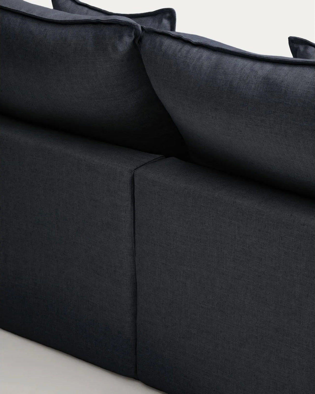 2-Sitzer-Modularsofa Anarela mit abnehmbarem Bezug aus Leinen und Viskose in Dunkelgrau, 180 cm, FSC Mix Credit von Kave Home – Bild 6