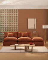 2-Sitzer-Modularsofa Anarela mit abnehmbarem Bezug und Randmodul aus 100 % Leinen, 270 cm, FSC Mix Credit von Kave Home – Bild 1