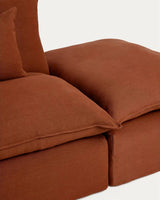 2-Sitzer-Modularsofa Anarela mit abnehmbarem Bezug und Randmodul aus 100 % Leinen, 270 cm, FSC Mix Credit von Kave Home – Bild 5