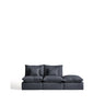 2-Sitzer-Modularsofa Anarela mit abnehmbarem Bezug und Randmodul aus Leinen und Viskose in Dunkelgrau, 270 cm, FSC Mix Credit von Kave Home – Bild 1
