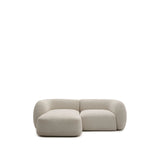 2-Sitzer-Modularsofa Martina mit Chenille und Chaiselongue links in Steinton 230 cm von Kave Home – Bild 1
