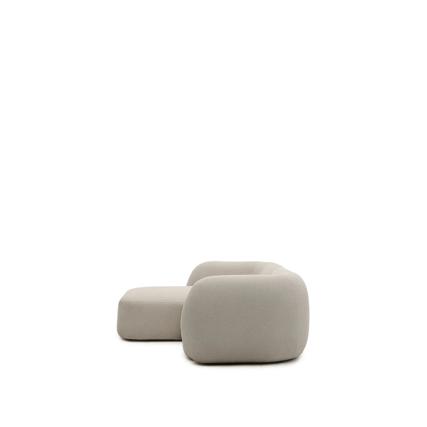 2-Sitzer-Modularsofa Martina mit Chenille und Chaiselongue links in Steinton 230 cm von Kave Home – Bild 4