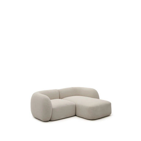 2-Sitzer-Modularsofa Martina mit Chenille und Chaiselongue rechts in Steinton 230 cm von Kave Home – Bild 1