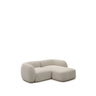 2-Sitzer-Modularsofa Martina mit Chenille und Chaiselongue rechts in Steinton 230 cm von Kave Home – Bild 1