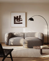 2-Sitzer-Modularsofa Martina mit Chenille und Chaiselongue rechts in Steinton 230 cm von Kave Home – Bild 2