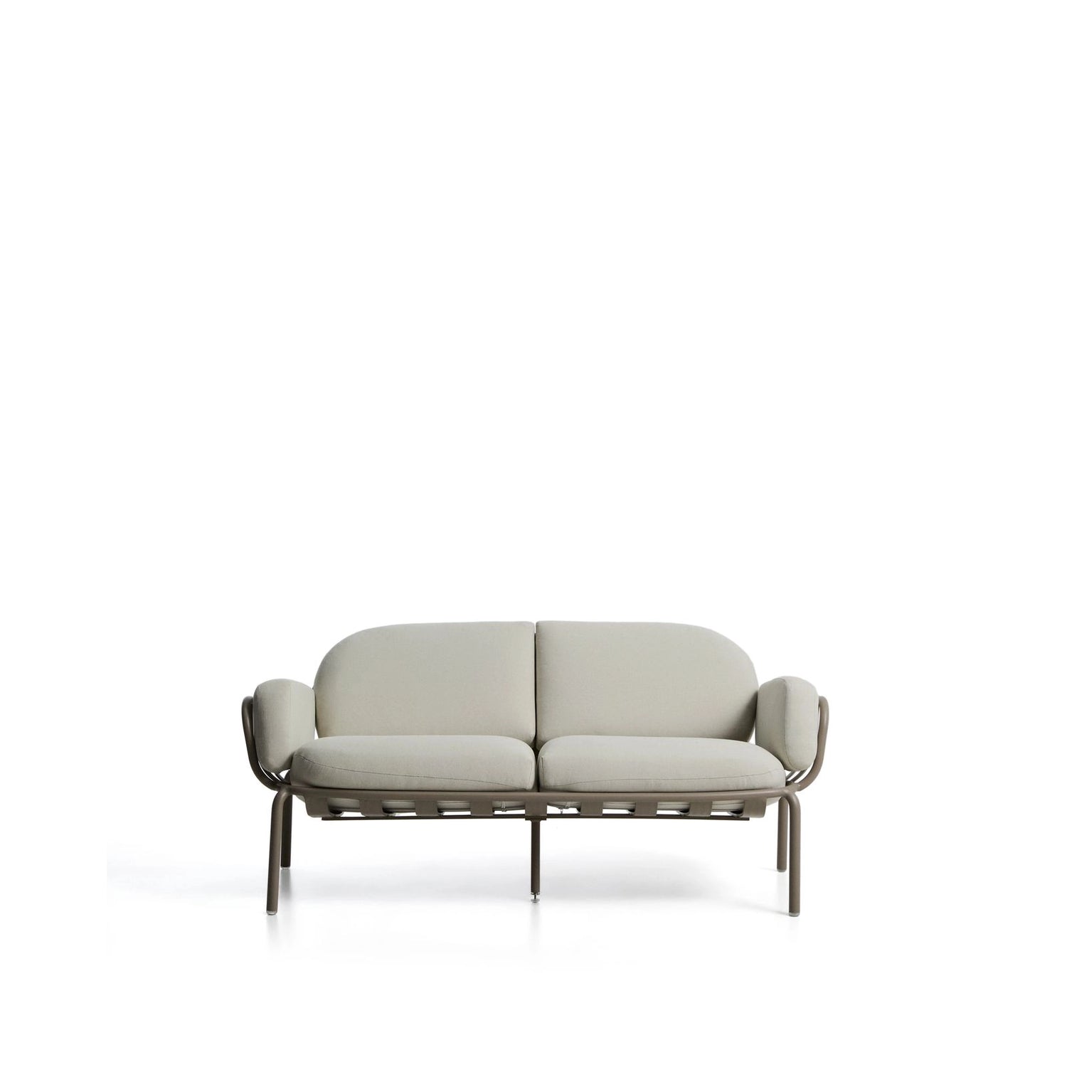2-Sitzer-Outdoor-Sofa Joncols aus Aluminium mit taupefarbener Lackierung, 164 cm von Kave Home – Bild 1