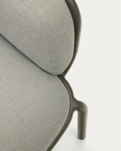 2-Sitzer-Outdoor-Sofa Joncols mit Bezug in Grau aus Aluminium mit grün lackiertem Finish 164 cm von Kave Home – Bild 14