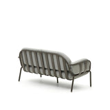 2-Sitzer-Outdoor-Sofa Joncols mit Bezug in Grau aus Aluminium mit grün lackiertem Finish 164 cm von Kave Home – Bild 8