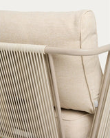 2-Sitzer-Outdoor-Sofa Zivia aus écrufarbenem Seil und taupefarben verzinktem Stahl 178 cm von Kave Home – Bild 7