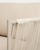 2-Sitzer-Outdoor-Sofa Zivia aus écrufarbenem Seil und taupefarben verzinktem Stahl 178 cm von Kave Home – Bild 8