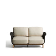 2-Sitzer-Sofa Alipa aus massivem Akazienholz und dunkelgrauem Seil, 165 cm von Kave Home – Bild 1