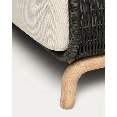 2-Sitzer-Sofa Alipa aus massivem Akazienholz und dunkelgrauem Seil, 165 cm von Kave Home – Bild 11