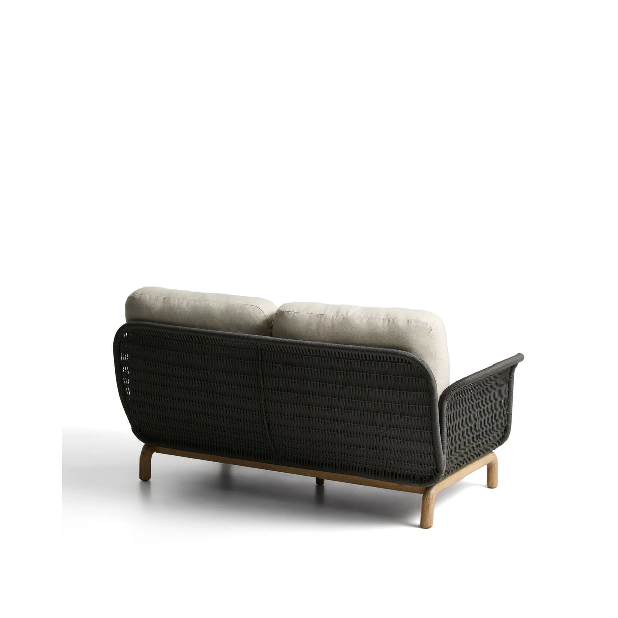 2-Sitzer-Sofa Alipa aus massivem Akazienholz und dunkelgrauem Seil, 165 cm von Kave Home – Bild 6