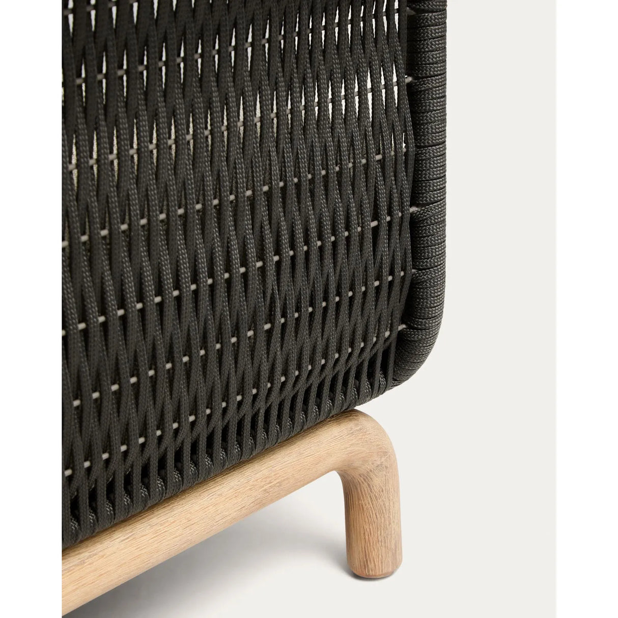 2-Sitzer-Sofa Alipa aus massivem Akazienholz und dunkelgrauem Seil, 165 cm von Kave Home – Bild 9