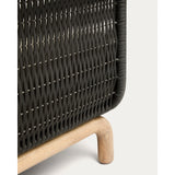 2-Sitzer-Sofa Alipa aus massivem Akazienholz und dunkelgrauem Seil, 165 cm von Kave Home – Bild 9