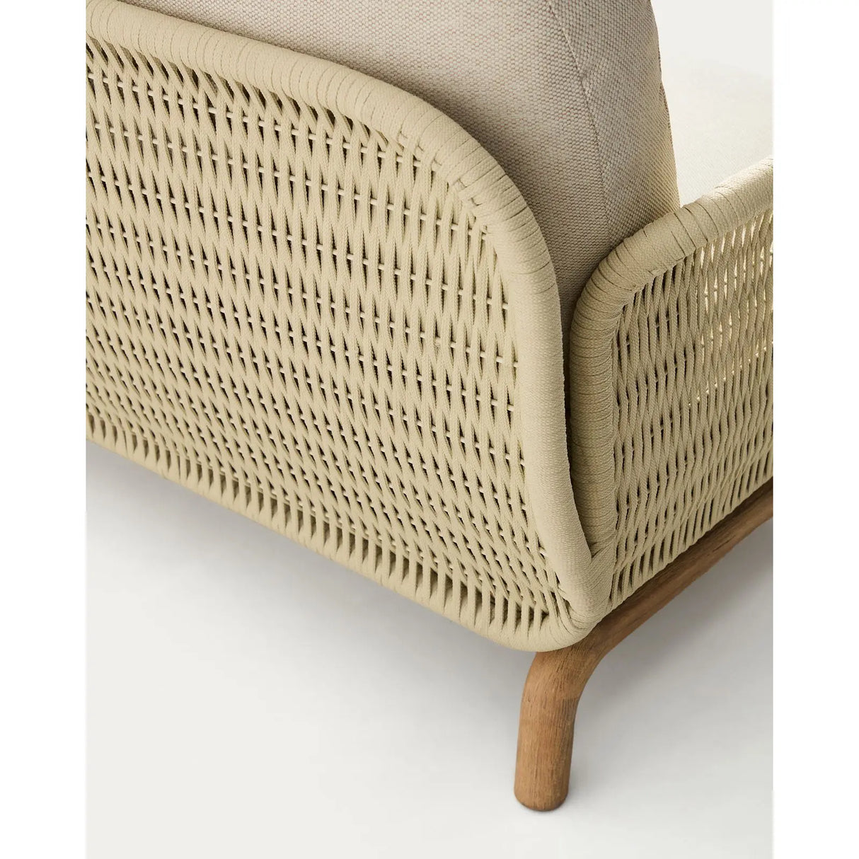 2-Sitzer-Sofa Alipa aus massivem Akazienholz und ecrufarbenem Seil, 165 cm von Kave Home – Bild 11