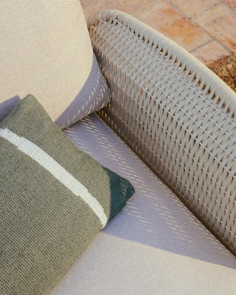 2-Sitzer-Sofa Alipa aus massivem Akazienholz und ecrufarbenem Seil, 165 cm von Kave Home – Bild 3