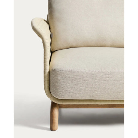 2-Sitzer-Sofa Alipa aus massivem Akazienholz und ecrufarbenem Seil, 165 cm von Kave Home – Bild 7