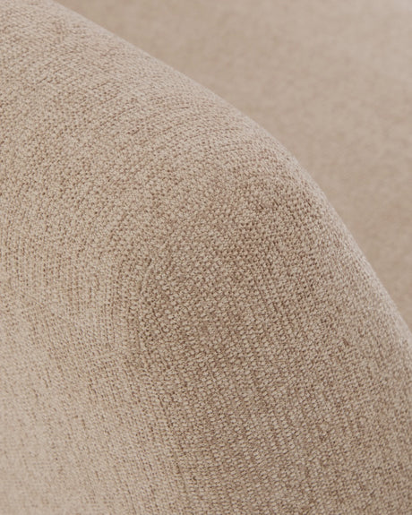 2-Sitzer-Sofa Amsen in Hellbraun aus Nussbaumsperrholz und Beinen aus em gebürsteten Edelstahl 150 cm FSC 100 % von Kave Home – Produktbild 12