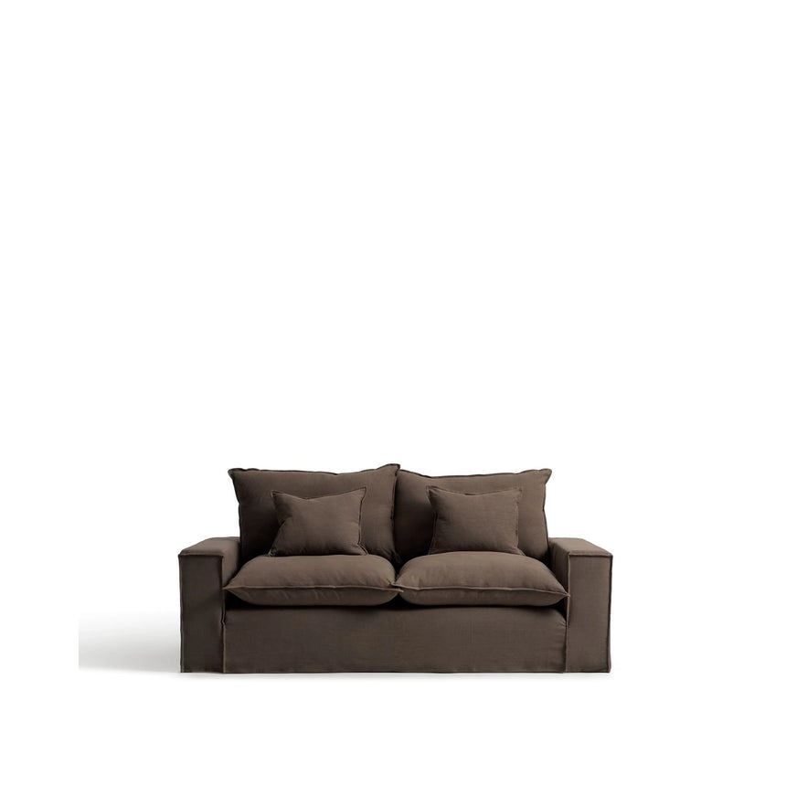 2-Sitzer-Sofa Anarela mit abnehmbarem Bezug aus 100 % Leinen in Taupe, 220 cm, FSC Mix Credit von Kave Home – Bild 1