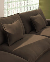 2-Sitzer-Sofa Anarela mit abnehmbarem Bezug aus 100 % Leinen in Taupe, 240 cm, FSC Mix Credit von Kave Home – Bild 3