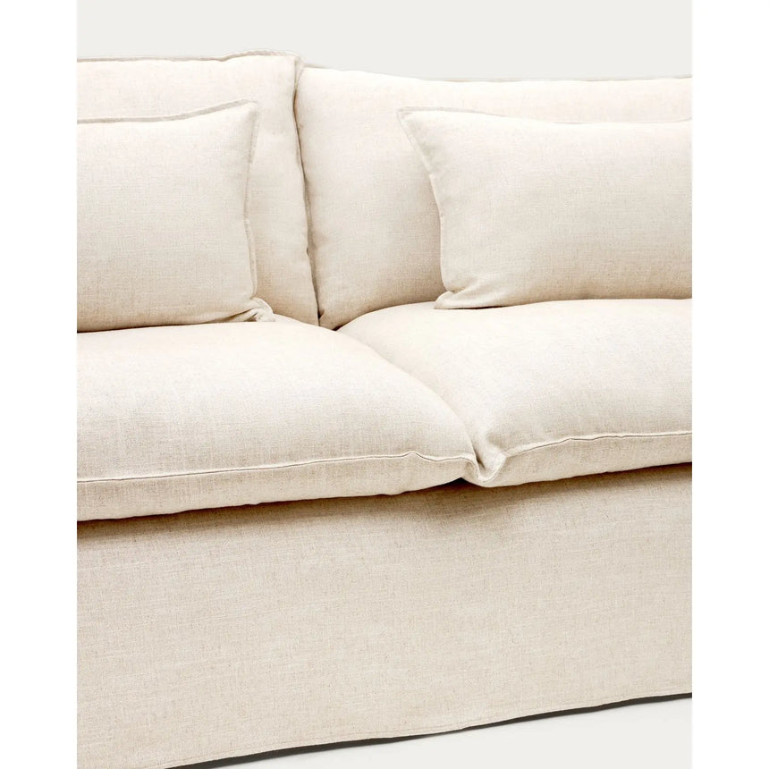 2-Sitzer-Sofa Anarela mit abnehmbarem Bezug aus Leinen und Viskose, 220 cm, FSC Mix Credit von Kave Home – Bild 12