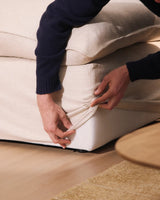 2-Sitzer-Sofa Anarela mit abnehmbarem Bezug aus Leinen und Viskose, 220 cm, FSC Mix Credit von Kave Home – Bild 4