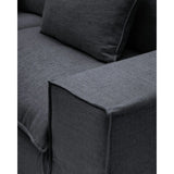 2-Sitzer-Sofa Anarela mit abnehmbarem Bezug aus Leinen und Viskose in Dunkelgrau, 220 cm, FSC Mix Credit von Kave Home – Bild 7