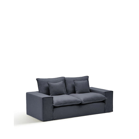 2-Sitzer-Sofa Anarela mit abnehmbarem Bezug aus Leinen und Viskose in Dunkelgrau, 240 cm, FSC Mix Credit von Kave Home – Bild 1