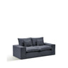 2-Sitzer-Sofa Anarela mit abnehmbarem Bezug aus Leinen und Viskose in Dunkelgrau, 240 cm, FSC Mix Credit von Kave Home – Bild 1