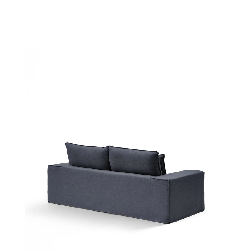 2-Sitzer-Sofa Anarela mit abnehmbarem Bezug aus Leinen und Viskose in Dunkelgrau, 240 cm, FSC Mix Credit von Kave Home – Bild 4
