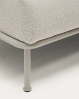 2-Sitzer-Sofa Aurum aus ecrufarbener Chenille mit verstellbarem Kopfteil und mattbeiger Metallbasis 210 cm FSC Mix Credit von Kave Home – Produktbild 19