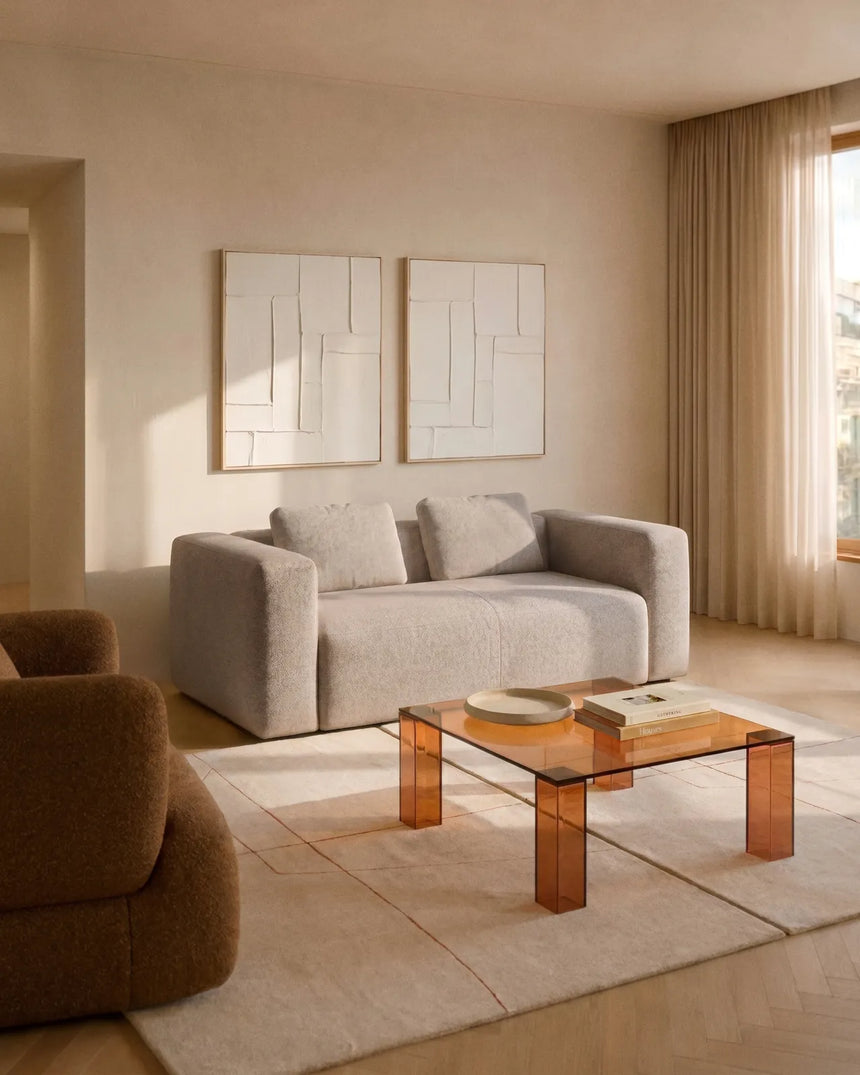 2-Sitzer-Sofa Blok in beiger Chenille, 210 cm, FSC Mix Credit von Kave Home – Bild 2
