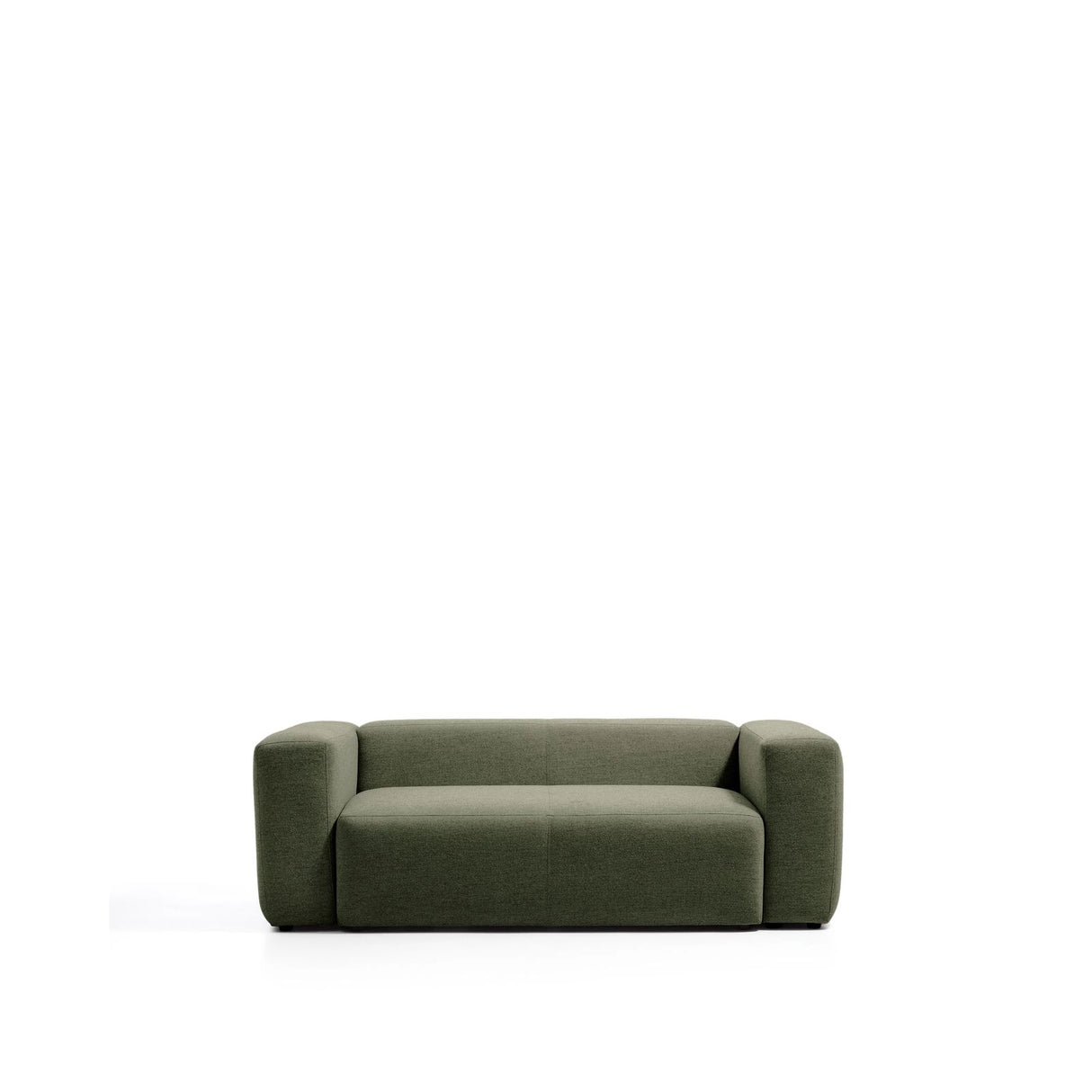 2-Sitzer-Sofa Blok in moosgrüner Chenille, 210 cm, FSC Mix Credit von Kave Home – Bild 1